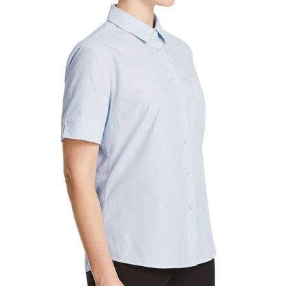 NNT Textured Stripe Short Sleeve Shirt (CATU65) – Light Blue