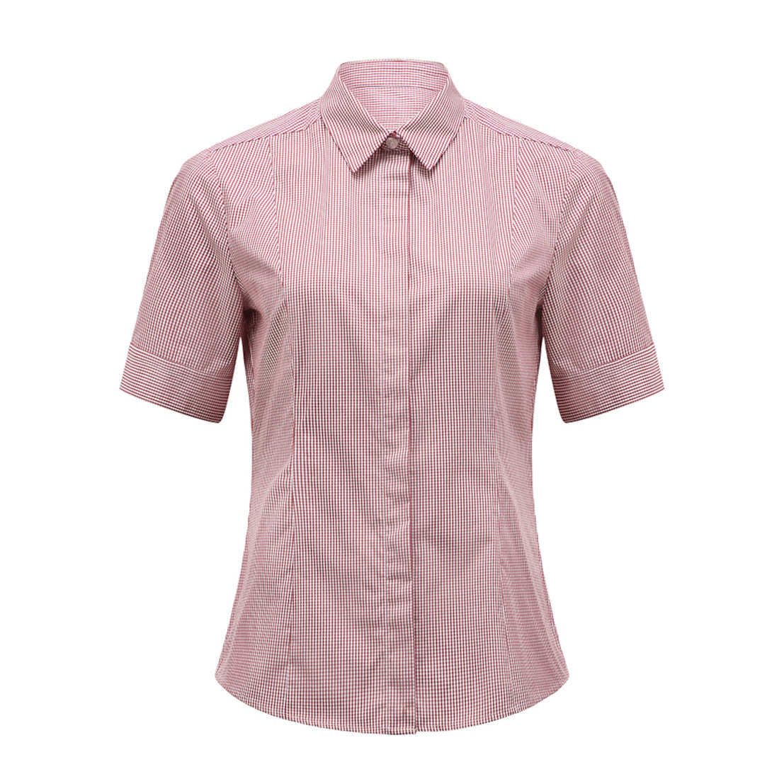 NNT Gingham Short Sleeve Shirt (CATU7B) – Pink/White Gingham