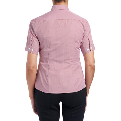 NNT Gingham Short Sleeve Shirt (CATU7B) – Pink/White Gingham