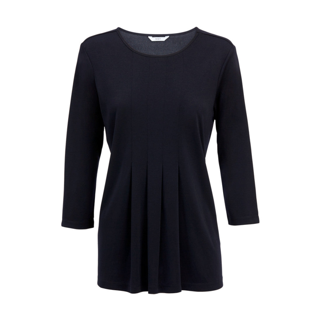 NNT Matt Jersey 3/4 Sleeve Pleat Front T-Top (CATU7D) – Dark Navy