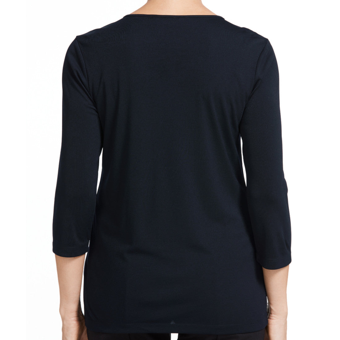 NNT Matt Jersey 3/4 Sleeve Pleat Front T-Top (CATU7D) – Dark Navy