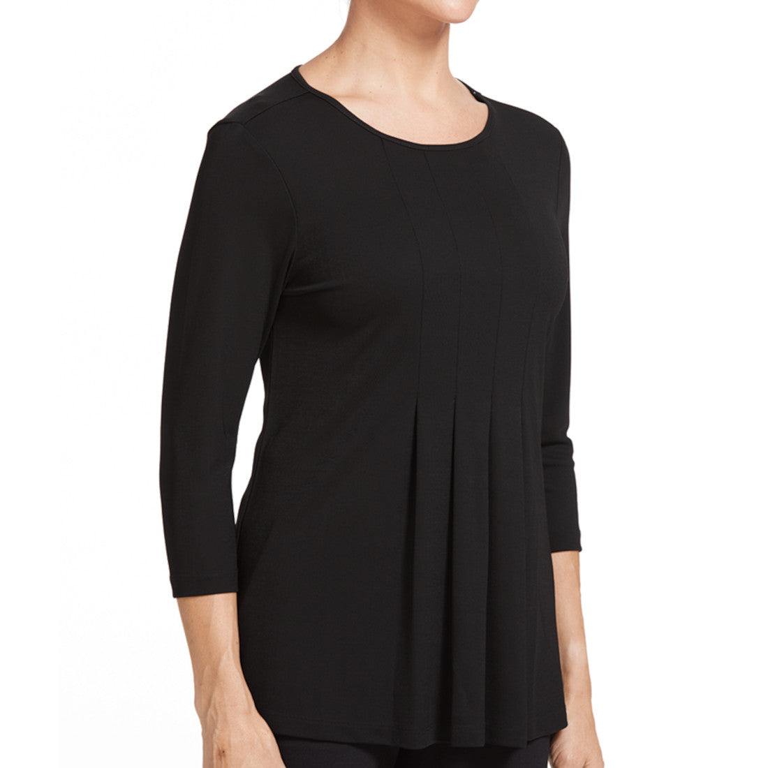 NNT Matt Jersey 3/4 Sleeve T-Top (CATU7E) – Black