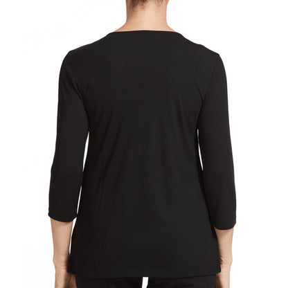 NNT Matt Jersey 3/4 Sleeve T-Top (CATU7E) – Black