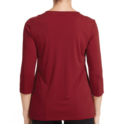 NNT Matt Jersey 3/4 Sleeve T-Top (CATU7E) – Poppy