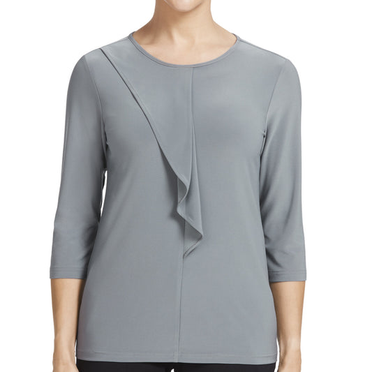 NNT Soft Jersey 3/4 Round Neck T-Top (CATU9Q) – Charcoal