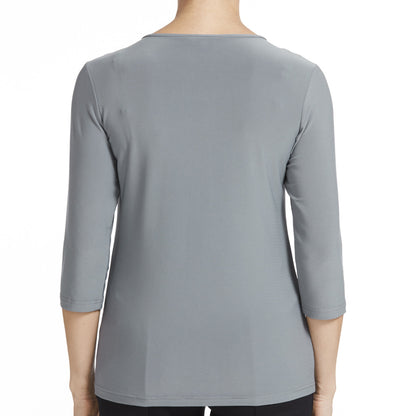 NNT Soft Jersey 3/4 Round Neck T-Top (CATU9Q) – Charcoal