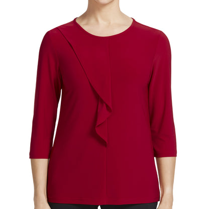NNT Soft Jersey 3/4 Round Neck T-Top (CATU9Q) – Red