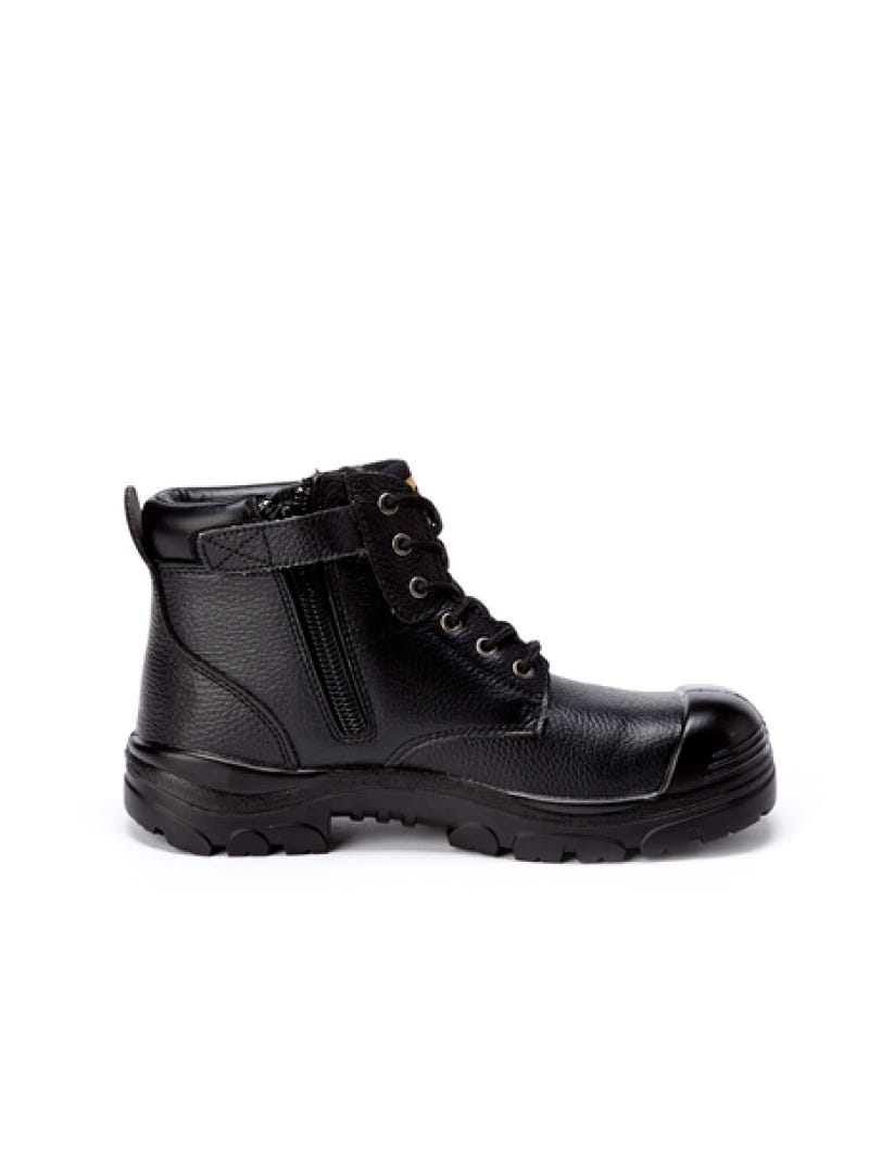 Hard Yakka Gravel Emboss Zip Safety Boot – Black