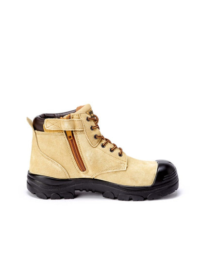 Hard Yakka Gravel Suede Zip Safety Boot – Sand