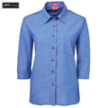 JB’S LADIES ORIGINAL 3/4 INDIGO CHAMBRAY SHIRT