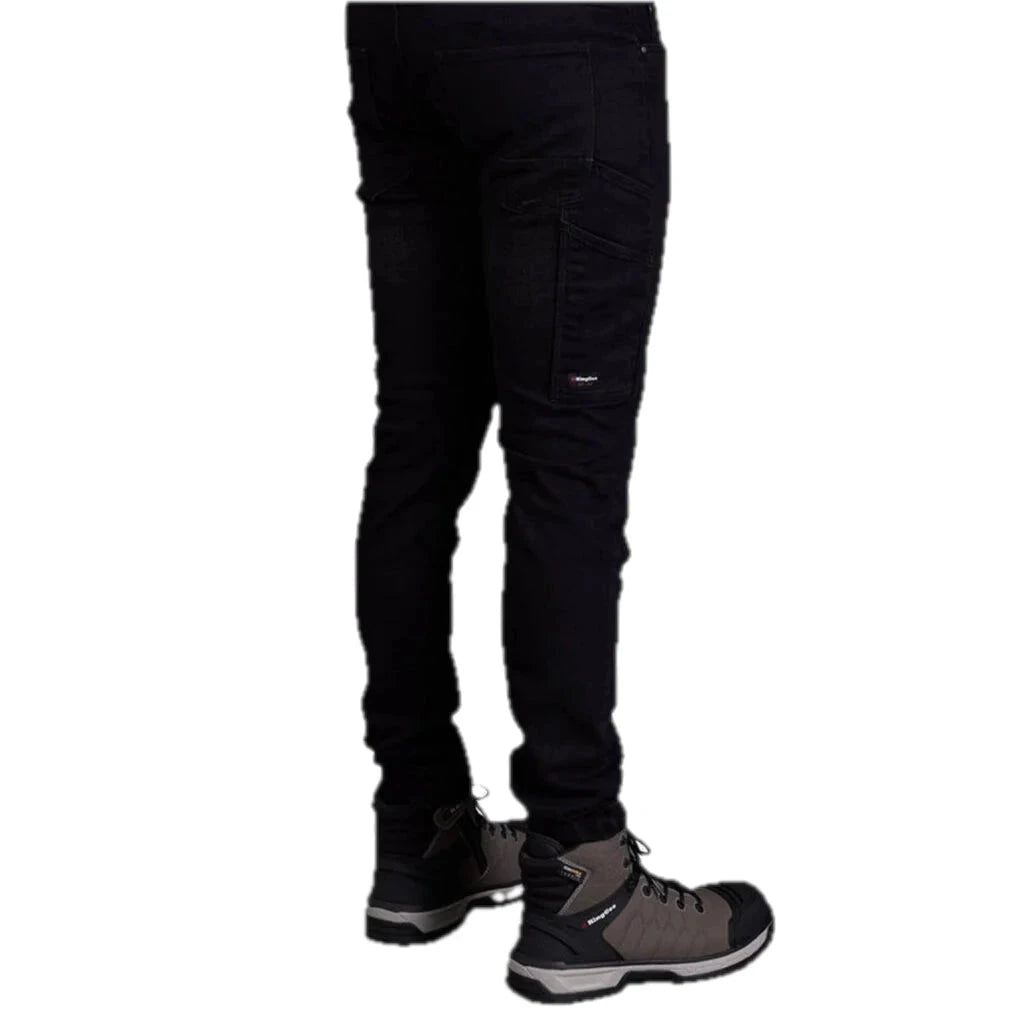 Celana Jeans Kerja Denim Elastis Ramping Urban Coolmax