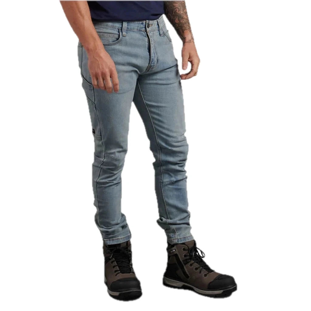 Celana Jeans Kerja Denim Elastis Ramping Urban Coolmax
