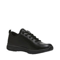 Women's Superlite Leather Lace-Up Work Shoes - Black