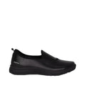 Women's Superlite Leather Slip-On Work Shoes -Black