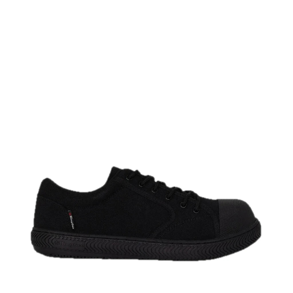 Grip 3000 Slip Resistant Canvas Safety Shoes - Black