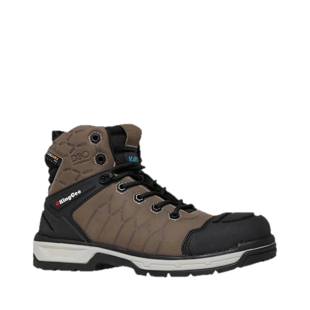 Botas de trabalho Quantum Hybrid com fecho/ataca e biqueira em compósito, 5" - Cedro 