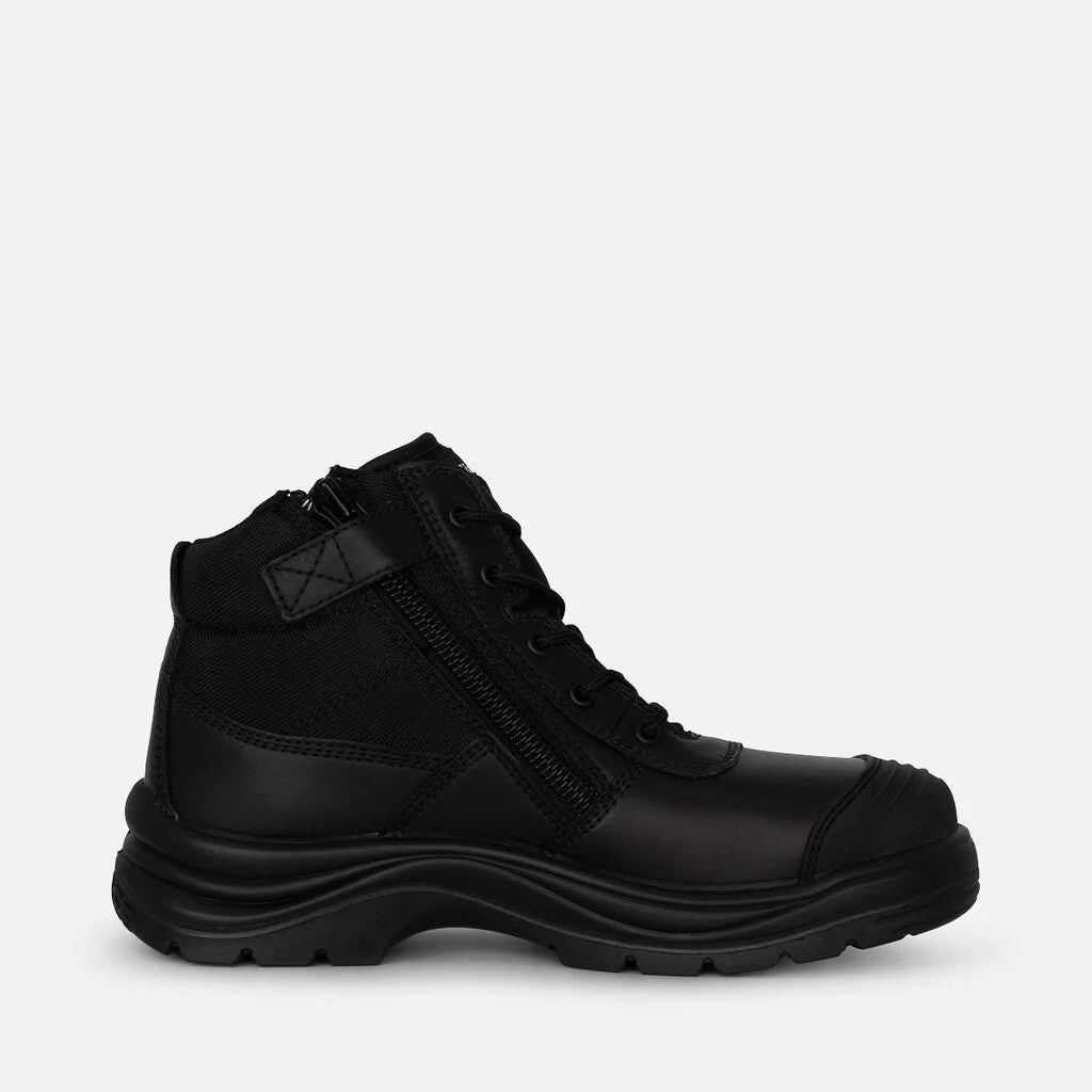 Botas de segurança Radie com biqueira de aço e fecho/ataca, tamanho 5.