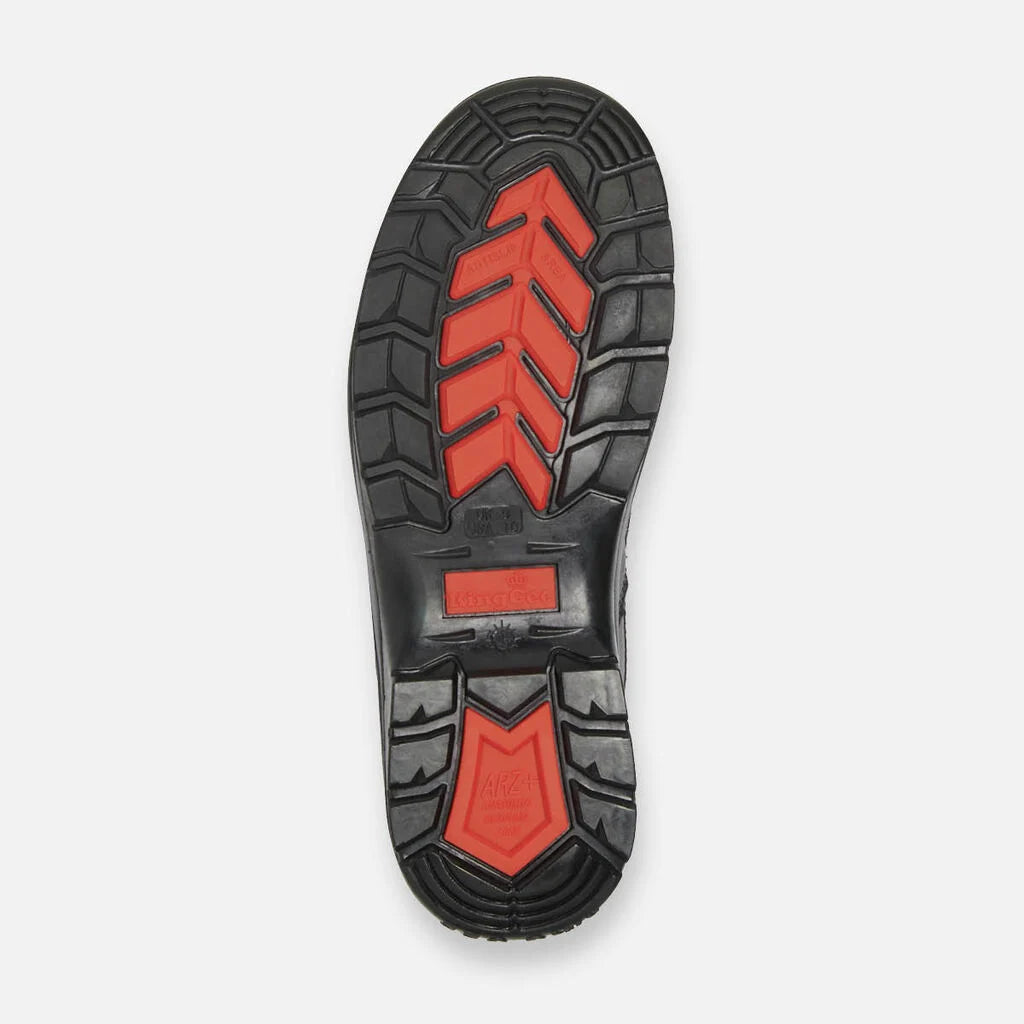 Botas de segurança Radie com biqueira de aço e fecho/ataca, tamanho 5.