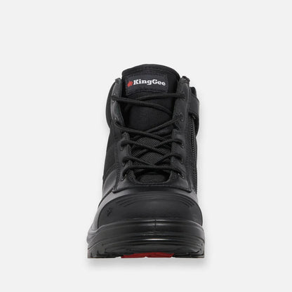 Botas de segurança Radie com biqueira de aço e fecho/ataca, tamanho 5.