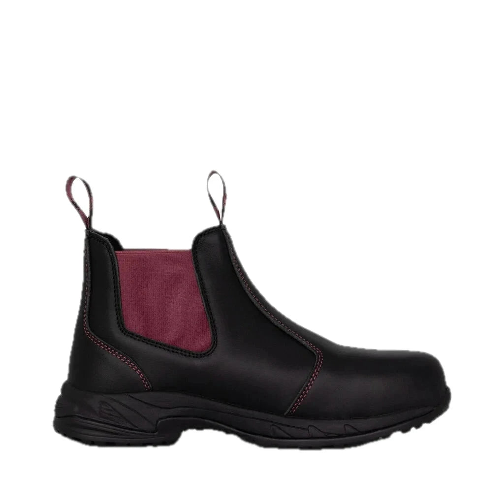 Women's Tradie Gusset Composite Cap Work Boots - Black