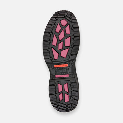 Botas de trabalho Tradie para mulher com biqueira reforçada em material compósito - Pretas
