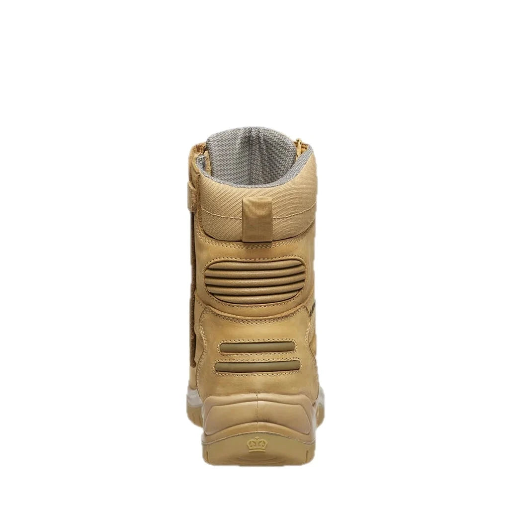Phoenix Metguard Zip/Lace Safety Work Boots Wheat 8