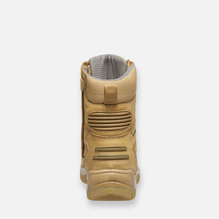 Phoenix Metguard Zip/Lace Safety Work Boots Wheat 8