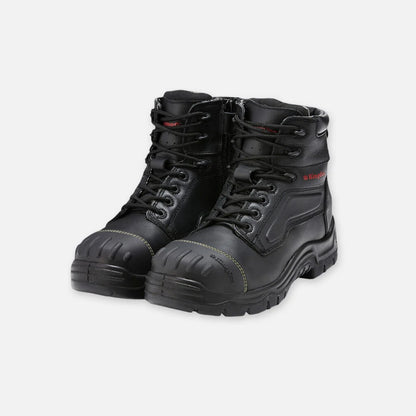 Phoenix Zip/Lace Safety Work Boots With Scuff Cap