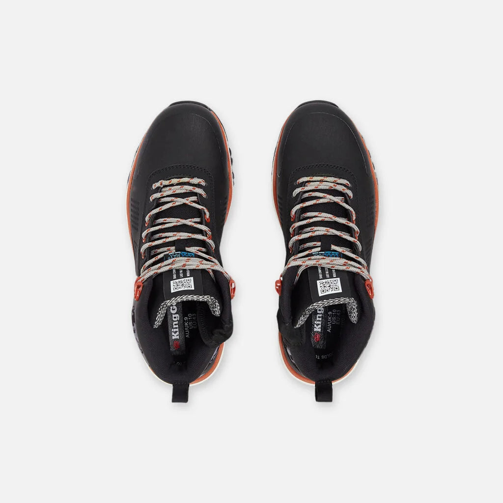 Botas de trabalho Terra Firma Hybrid com fecho/ataca e biqueira em compósito, cano de 5 polegadas - Preto/Laranja Queimado 