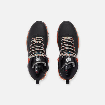 Botas de trabalho Terra Firma Hybrid com fecho/ataca e biqueira em compósito, cano de 5 polegadas - Preto/Laranja Queimado 