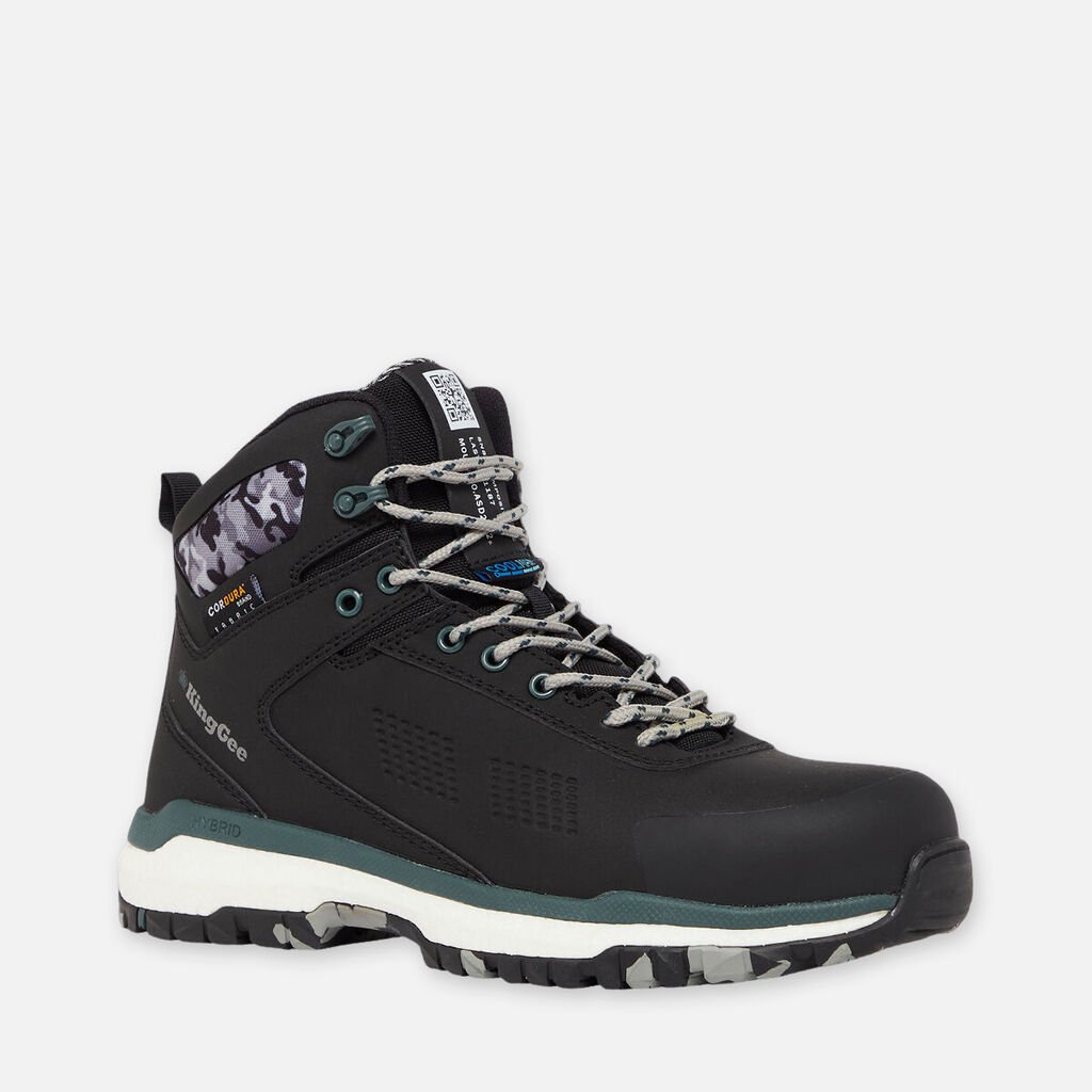 Botas de trabalho Terra Firma Hybrid com fecho/ataca e biqueira em compósito, tamanho 5".