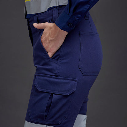WOMEN'S STRETCH REFLECTIVE CARGO WORK PANTS