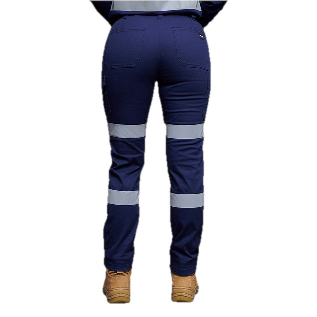 WOMEN'S STRETCH REFLECTIVE CARGO WORK PANTS