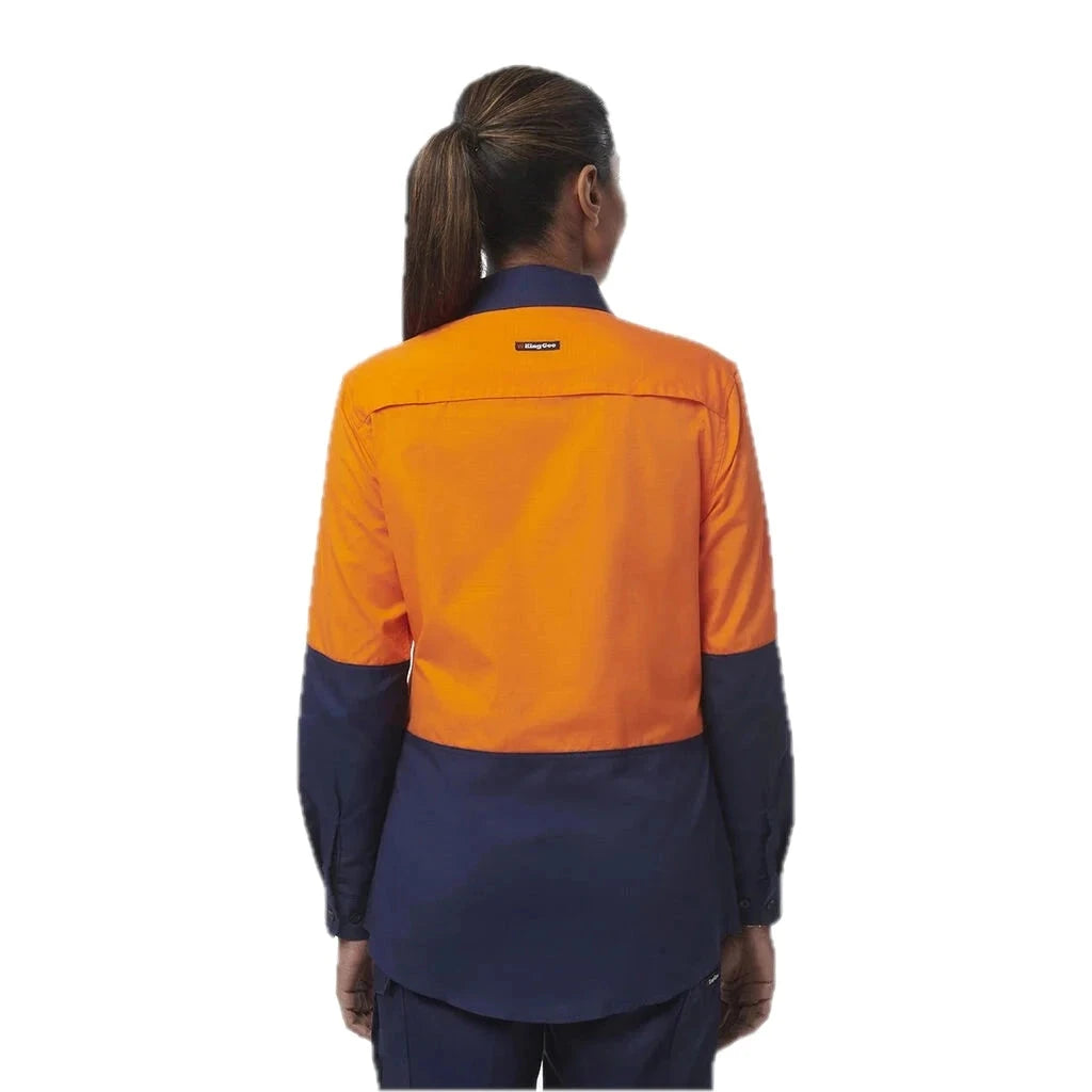 Women's Workcool Vented Spliced Shirt Long Sleeve