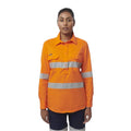 Womens Workcool Vented Closed Front Shirt Taped Long Sleeve