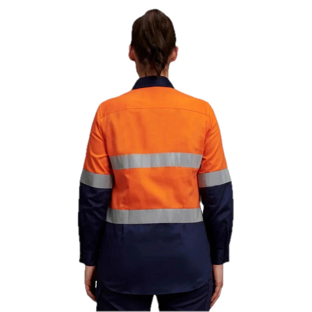 Women's Hi-Vis Reflective Long Sleeve Work Shirt