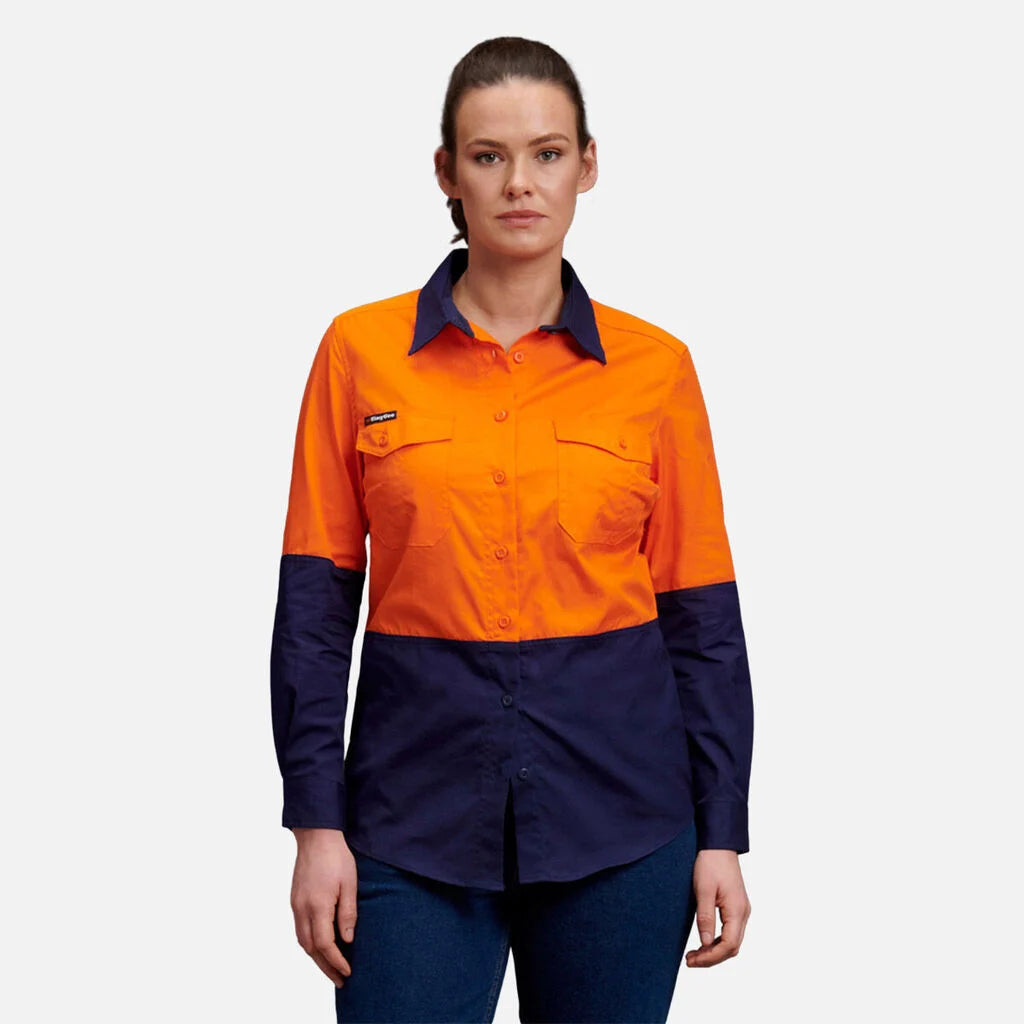 Kemeja Kerja Ringan Hi-Vis Workcool 2 Wanita