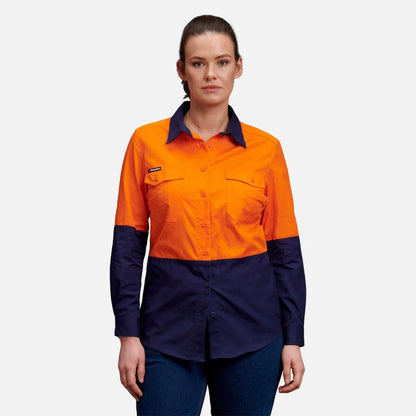 Kemeja Kerja Ringan Hi-Vis Workcool 2 Wanita