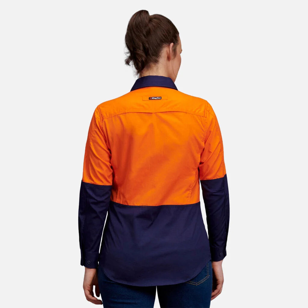 Kemeja Kerja Ringan Hi-Vis Workcool 2 Wanita