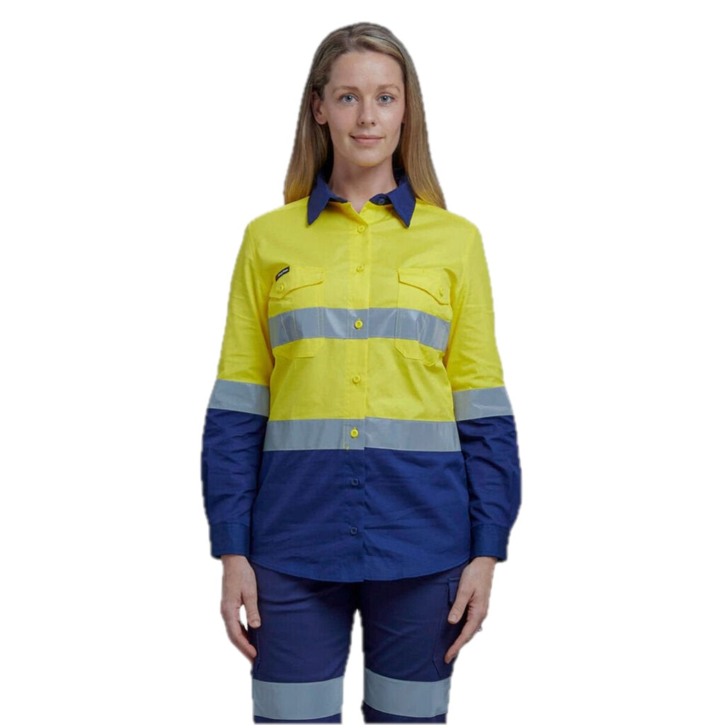 Camisola de trabalho de mulher Workcool 2 de alta visibilidade, leve e com detalhes refletores. 