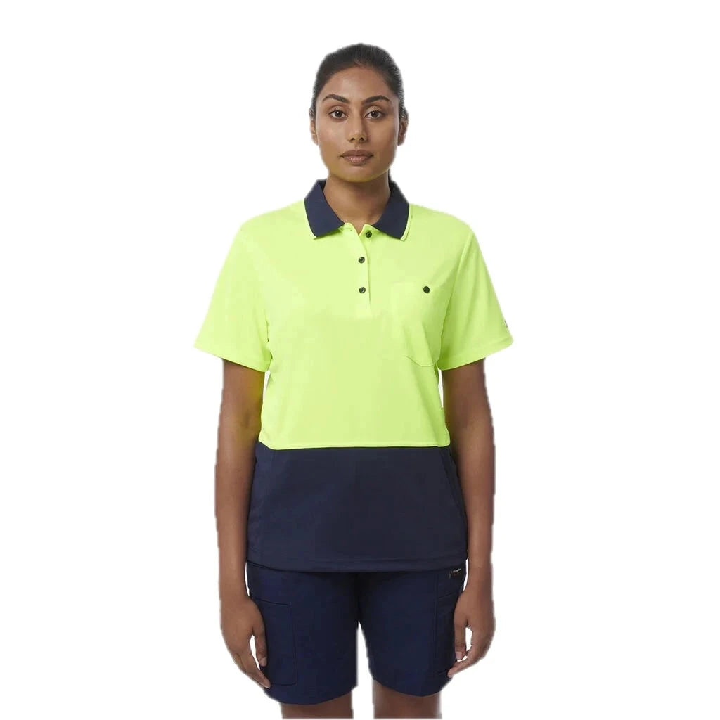Kaos Polo Wanita Workcool Hyperfreeze Hi-Vis Lengan Pendek