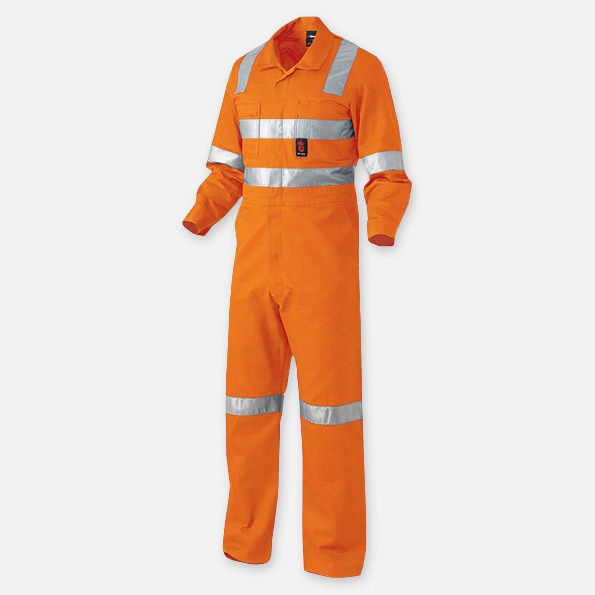 KingGee Hi-Vis Reflective Combination Drill Overall (K51015) – Orange