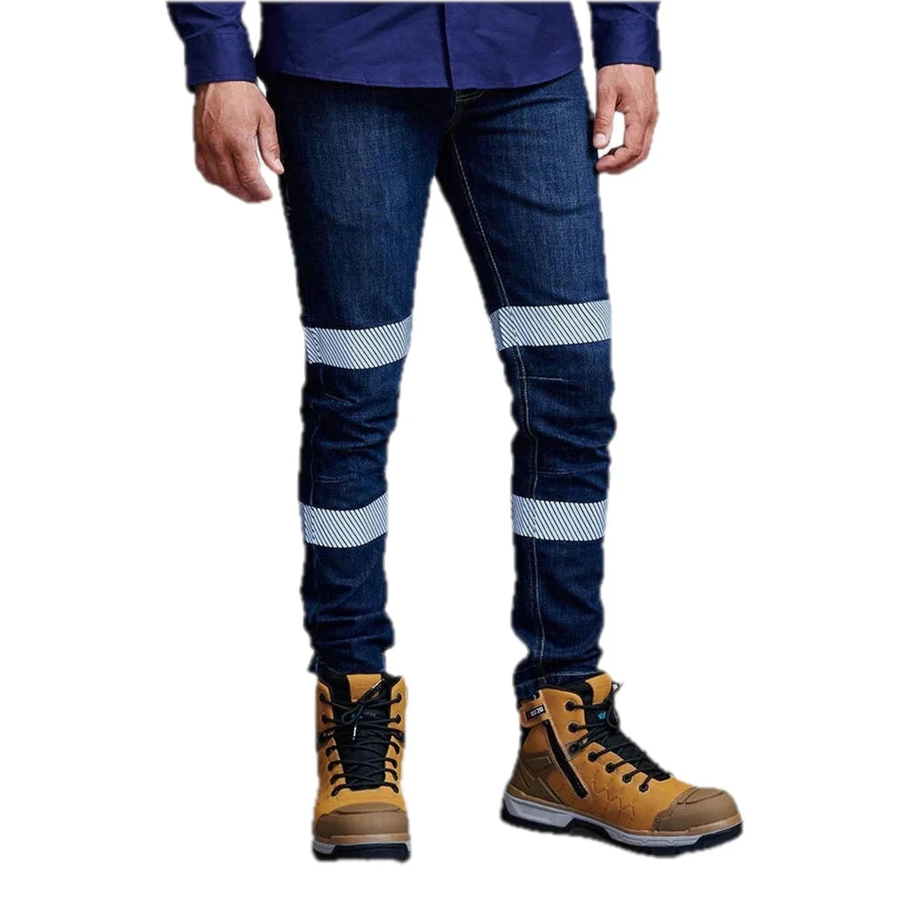 Urban Coolmax Stretch Slim Reflective Denim Work Jeans