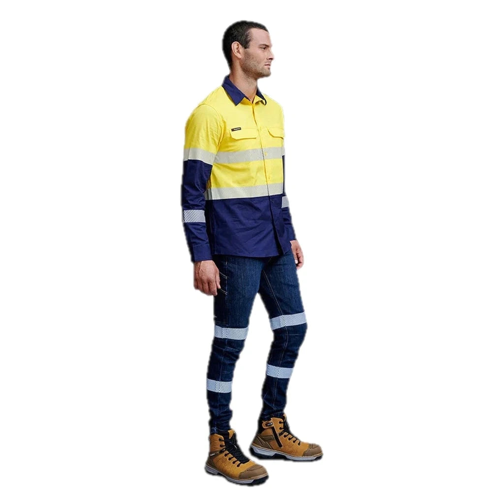 Celana Jeans Kerja Denim Reflektif Urban Coolmax Stretch Slim
