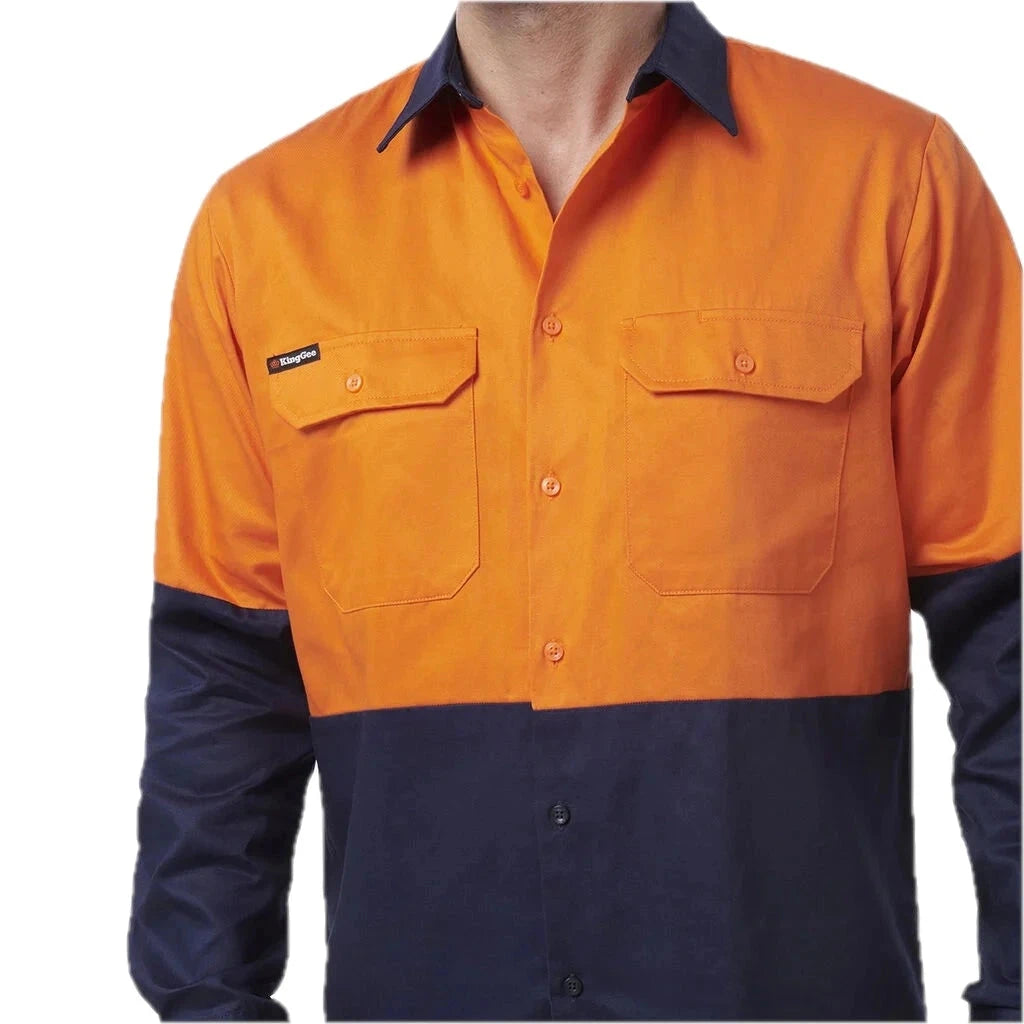 Originals Hi-Vis Long Sleeve Drill Work Shirt