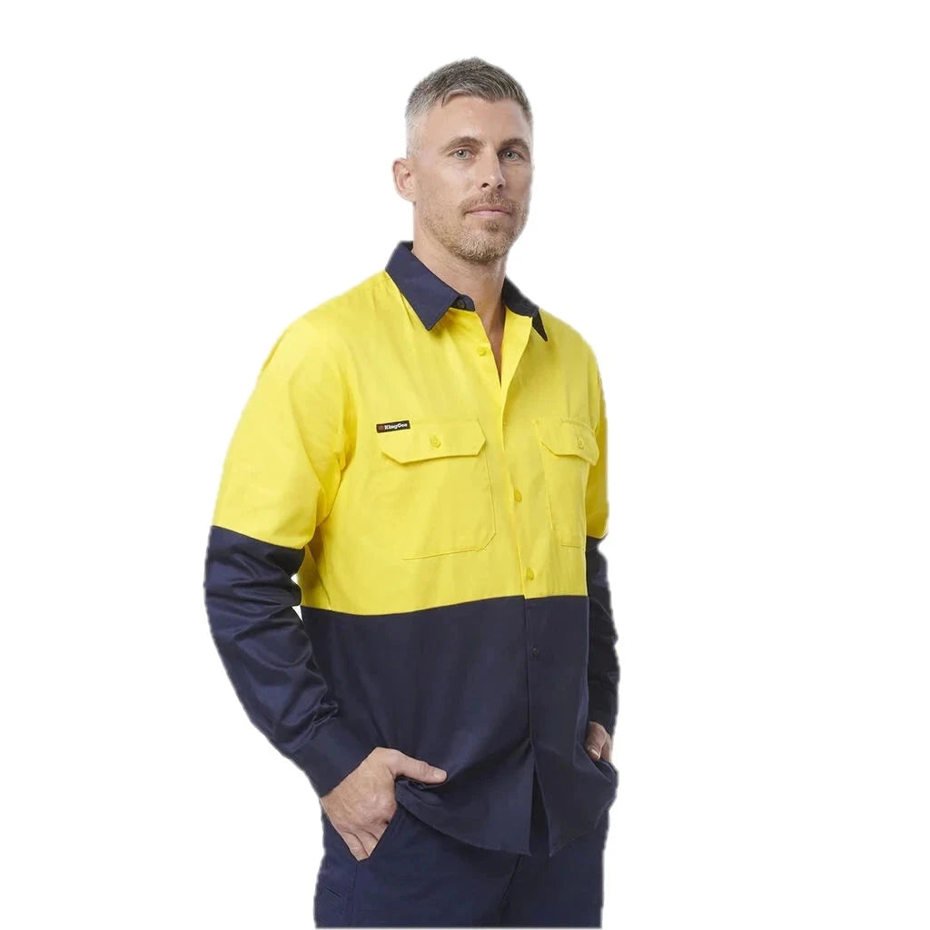 Originals Hi-Vis Long Sleeve Drill Work Shirt