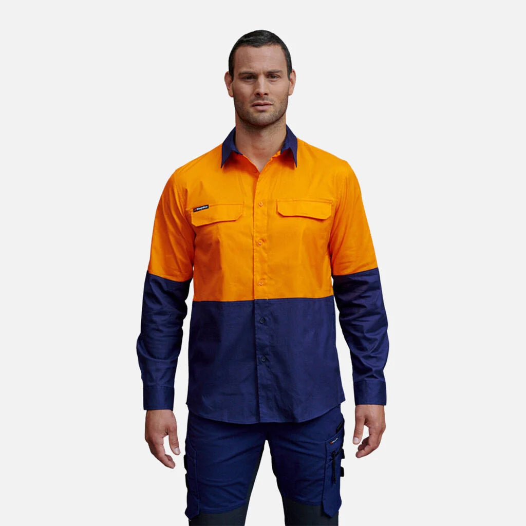Kemeja Kerja Lengan Panjang Workcool Pro Hi-Vis Stretch