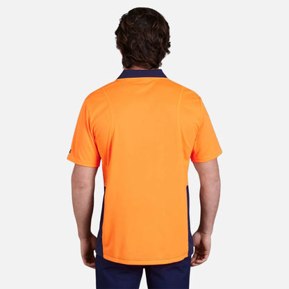 Polo de manga curta Workcool Hyperfreeze Hi-Vis bicolor