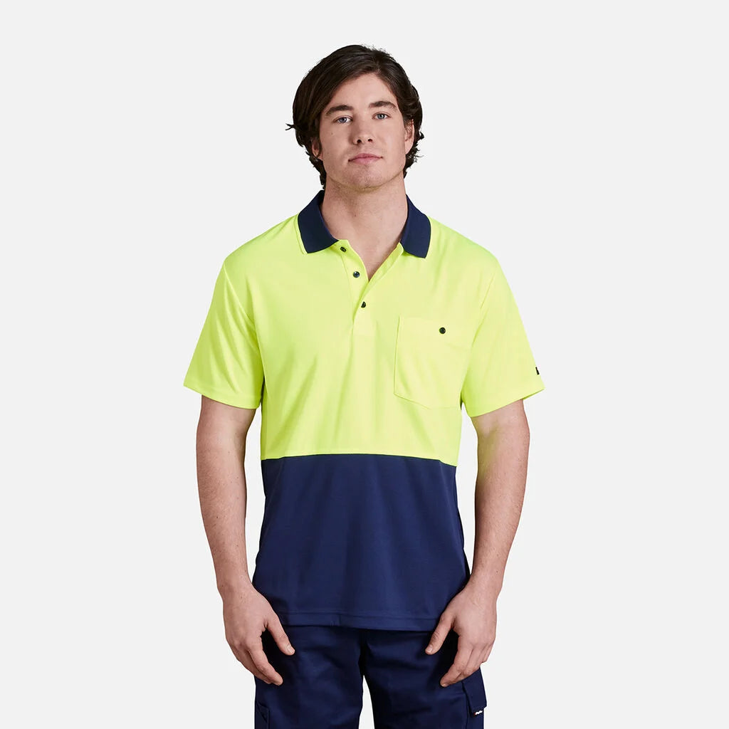Polo de manga curta Workcool Hyperfreeze Hi-Vis bicolor
