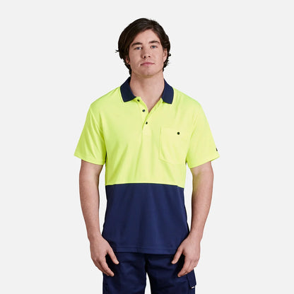 Polo de manga curta Workcool Hyperfreeze Hi-Vis bicolor